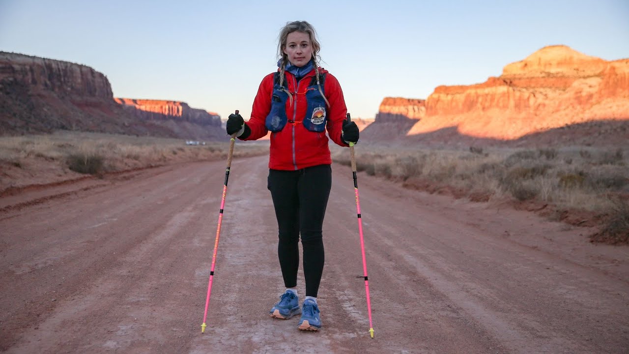 Caroline Gleich running 50 Miles Through Bears Ears in a day