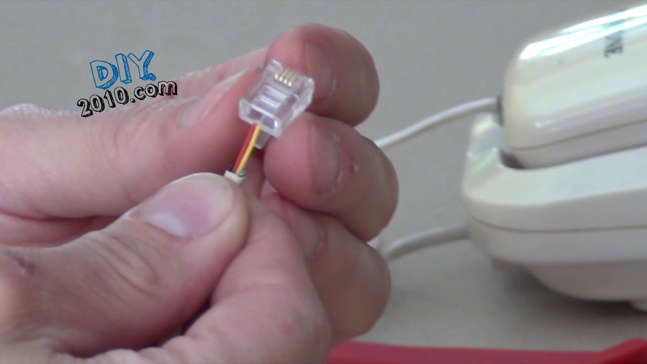 Comment installer une fiche t&eacute;l&eacute;phonique RJ11 | Connecteur RJ11 | Comment c&acirc;bler le connecteur RJ11