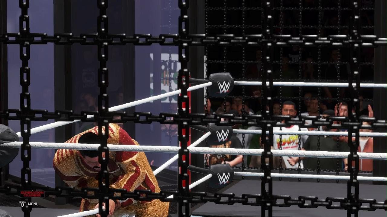 Spectating the US Elimination Chamber match