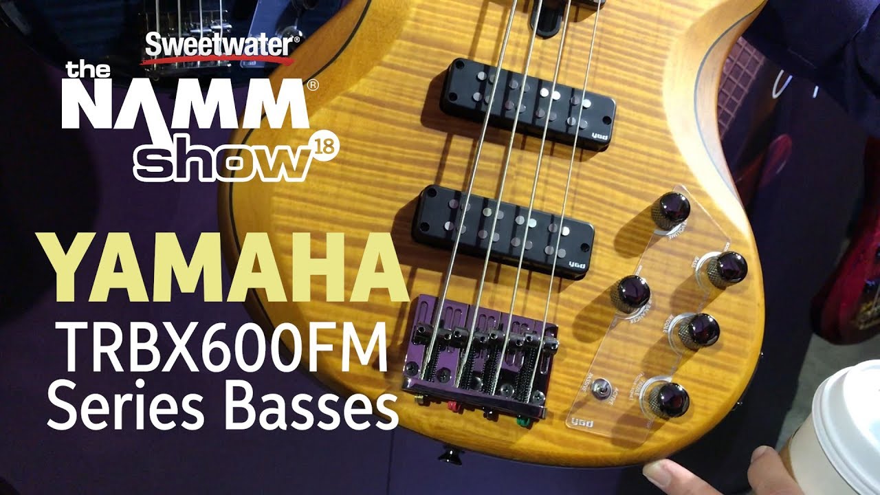 Yamaha TRBX600FM Series Basses at Winter NAMM 2018