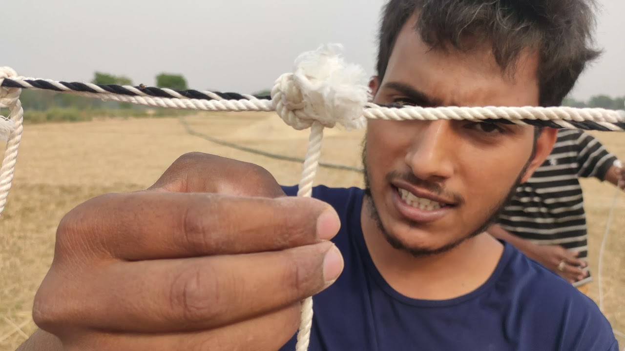 volleyball ka net kaise banaen