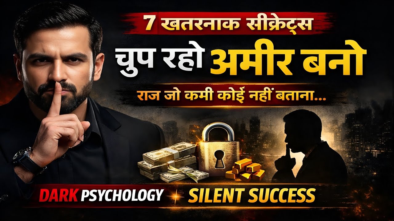 “चुप रहो और अमीर बनो | 7 खतरनाक सीक्रेट्स जो सफल लोग कभी नहीं बताते | Dark Psychology”