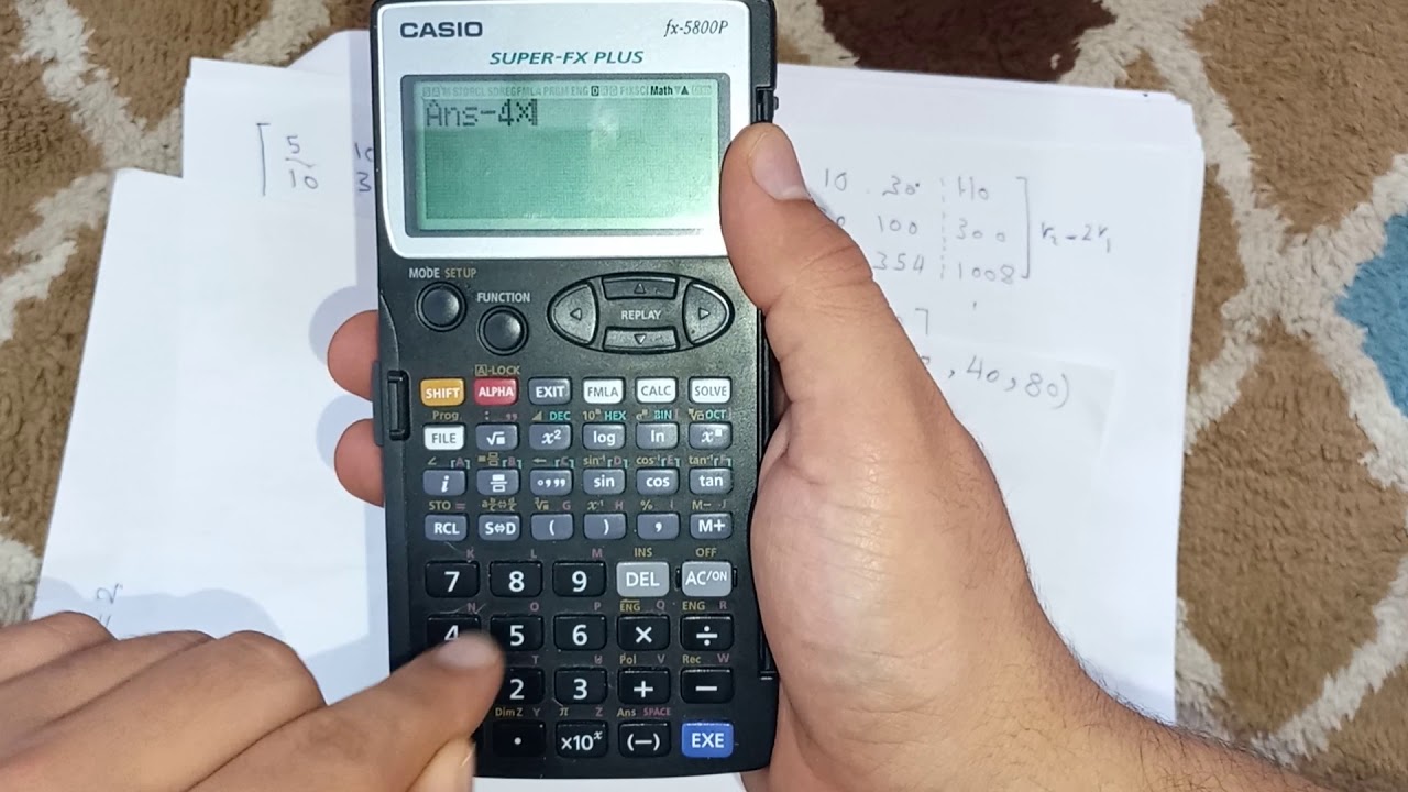 شرح طريقة كاوس للحذف Gaussain elimination