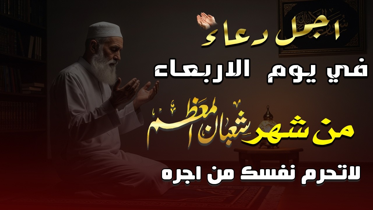 دعاء فى يوم الأحد المستجاب دعاء يوم 13 من شهر شعبان للرزق والشفاء العاجل وقضاء الحوائج 🤲(4k)