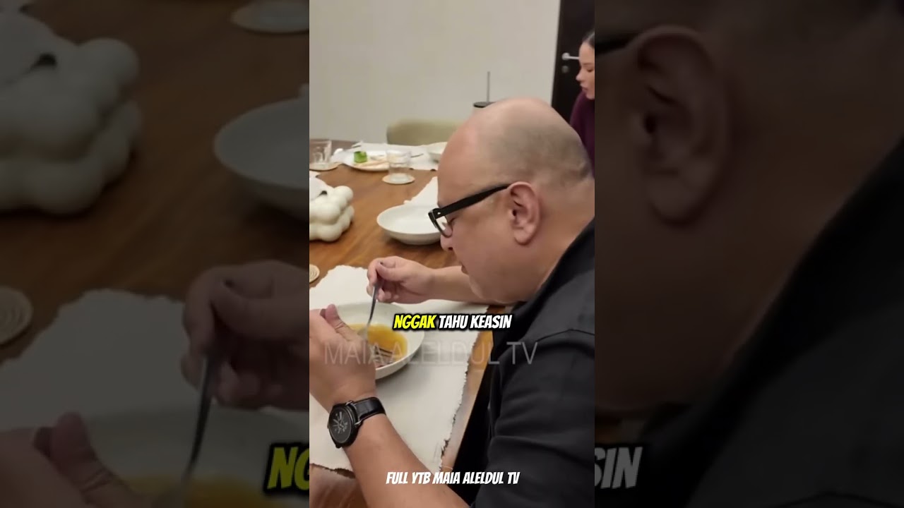IRWAN MUSSRY DON'T DARE TO COMMENT BADLY ABOUT MAIA'S COOKING! HE EATS SO MUCH MORE #irwanmussry ...