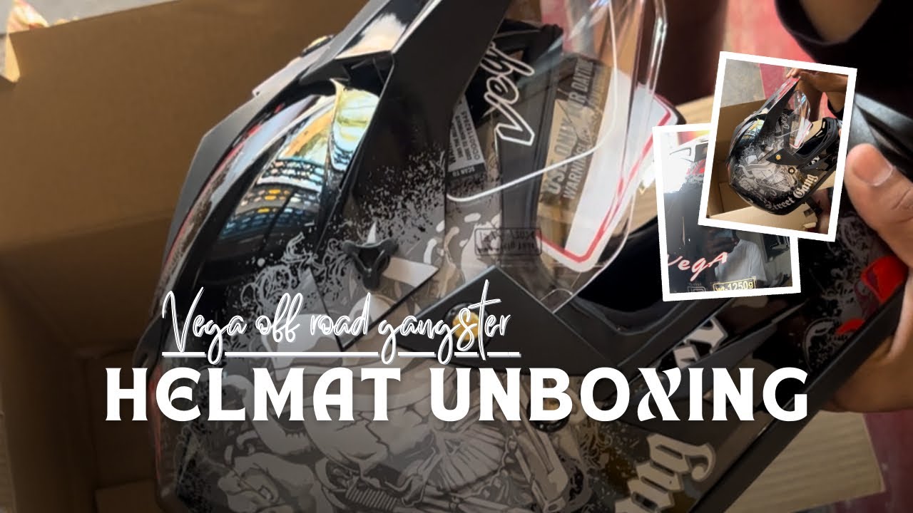 Vega off road gangster helmat 🪖 unboxing #vegahelmets #unboxingvideo #besthelmetunder2000