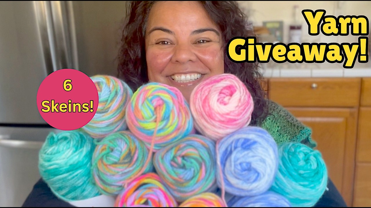 Розыгрыш пряжи Big Twist Stripes 🧶 Yarn Yap Crochet Chat, эпизод 5