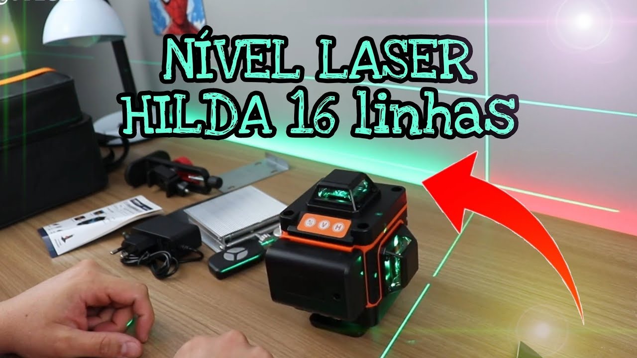 NÍVEL a LASER HILDA 4D 16 linhas | Faz DIFERENÇA na OBRA | ALIEXPRESS