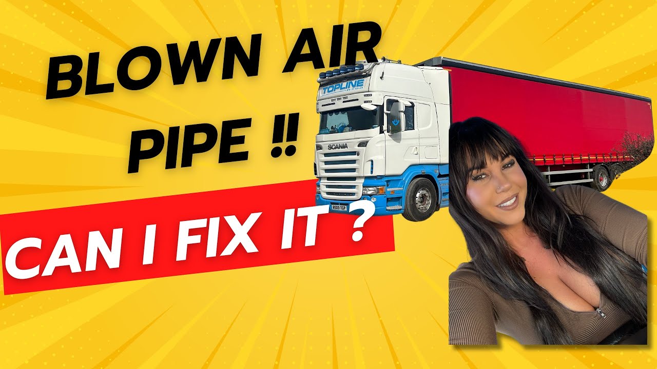 BLOWN AIR LINE?! DAY OUT IN THE TRUCK | #TRUCKERGIRL850