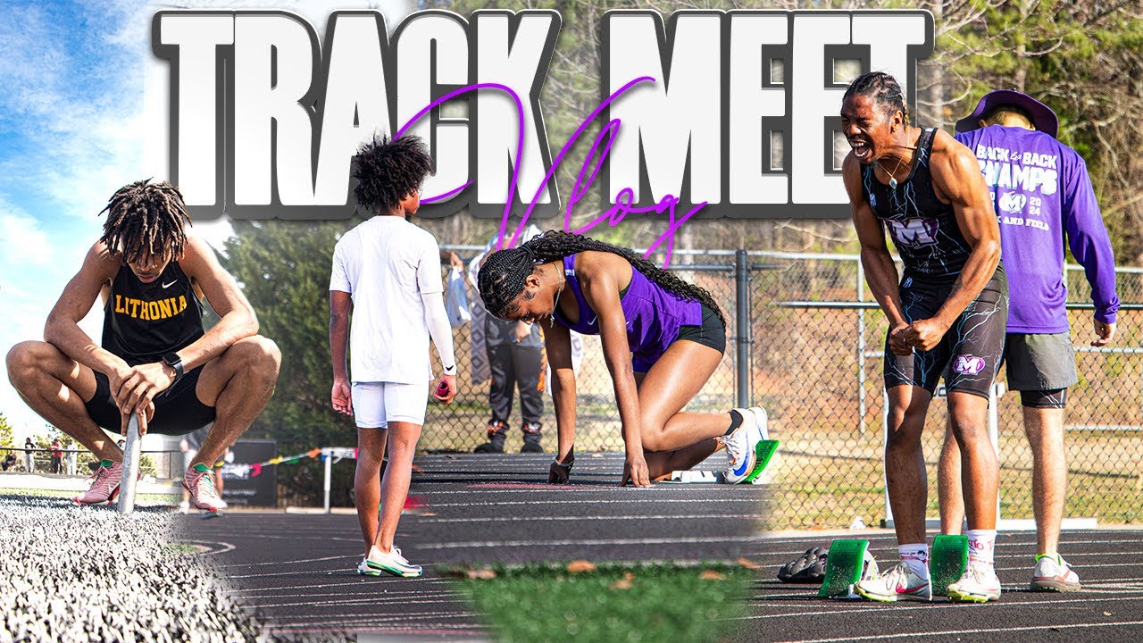 HIGH SCHOOL TRACK MEET VLOG | WITNESSED THE FASTEST DUDE IN GA!?