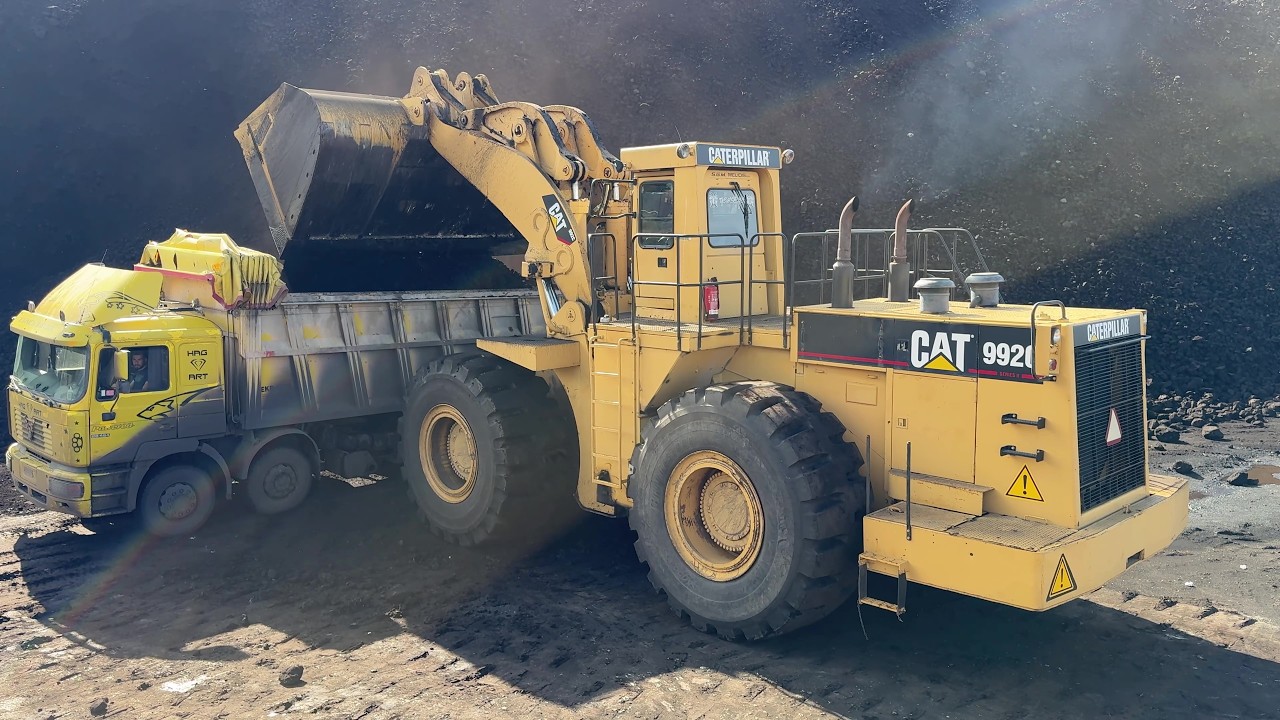 One-Pass Loading With Caterpillar 992C Wheel Loader At Massive Mine - S.G.M Melidis