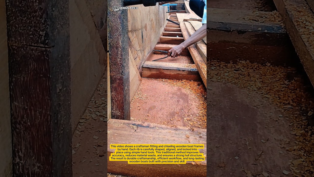 Traditional Wooden Boat Frame Assembly by Hand | Old-School Craftsmanship