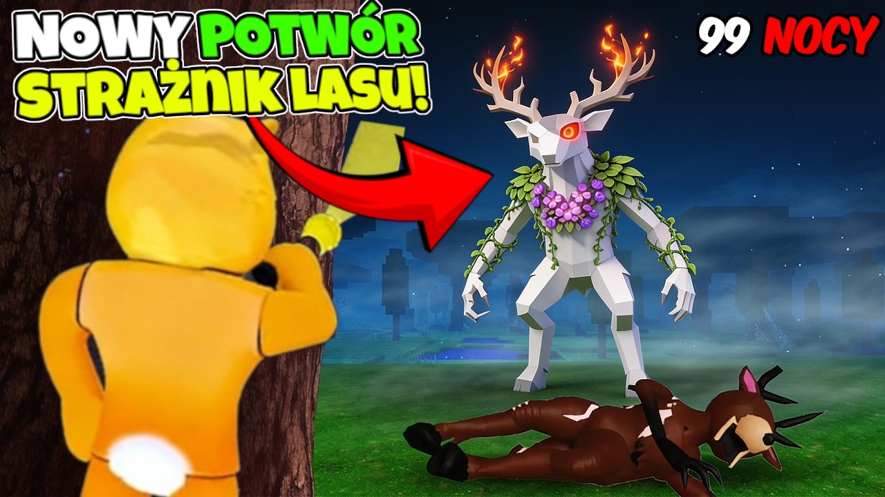 NOWY UKRYTY POTWÓR w 99 NOCY W LESIE! Jak wykonać RYTUŁAŁ?