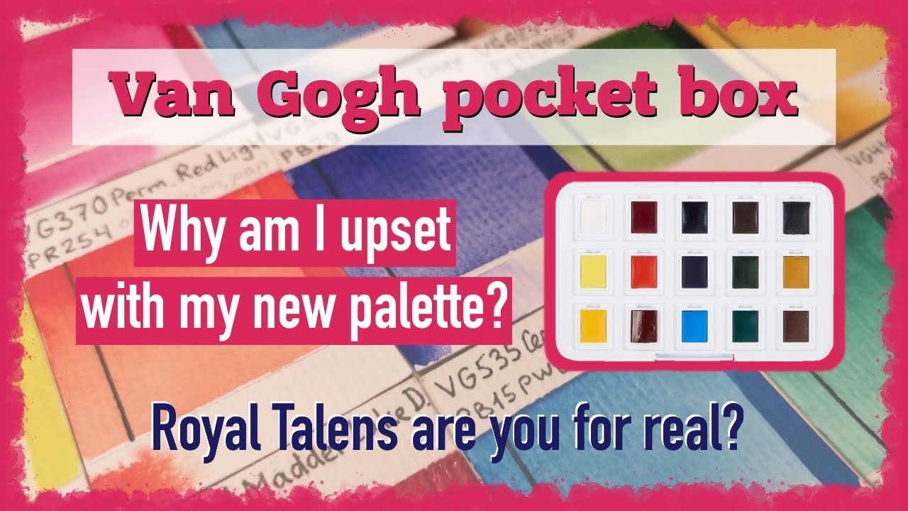 Upgrading and reviewing my new 12+3 van Gogh palette & other watercolors