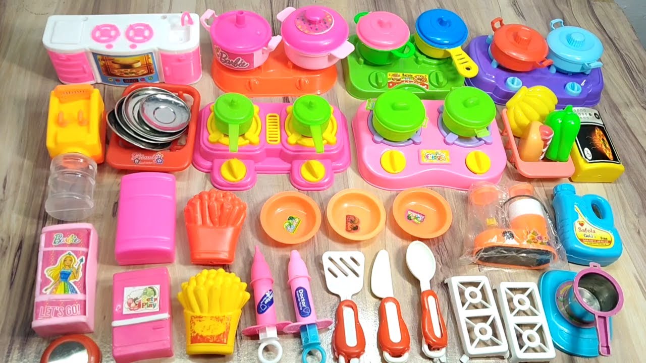 7:55​ Minutes Satisfying with Unboxing Hello Kitty Miniature Kitchen Set | Toy Kitchen Set Unboxing