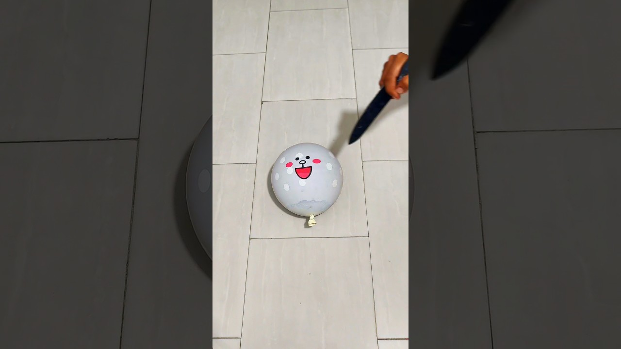 👻💛  White Emoji Balloon Orbeez Popping #balloon #poppballons#asmr #balloonpopping