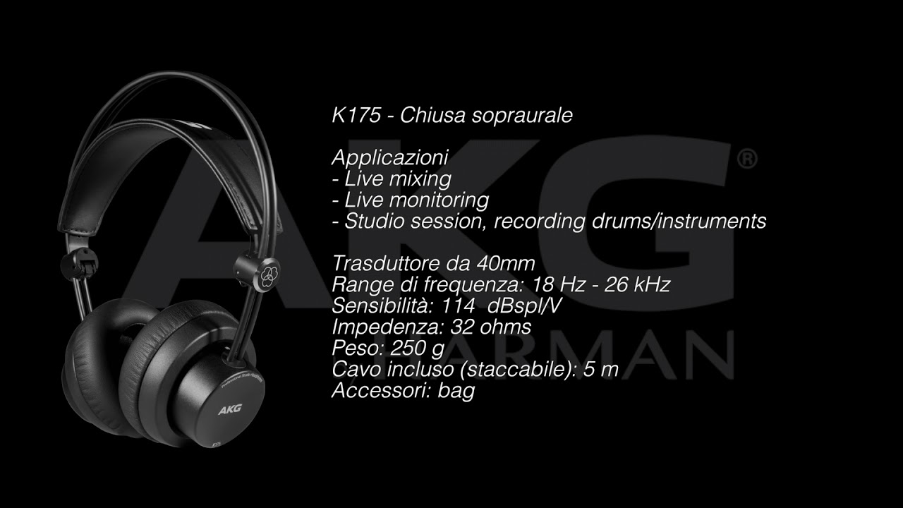 AKG professional nuove cuffie studio serie K