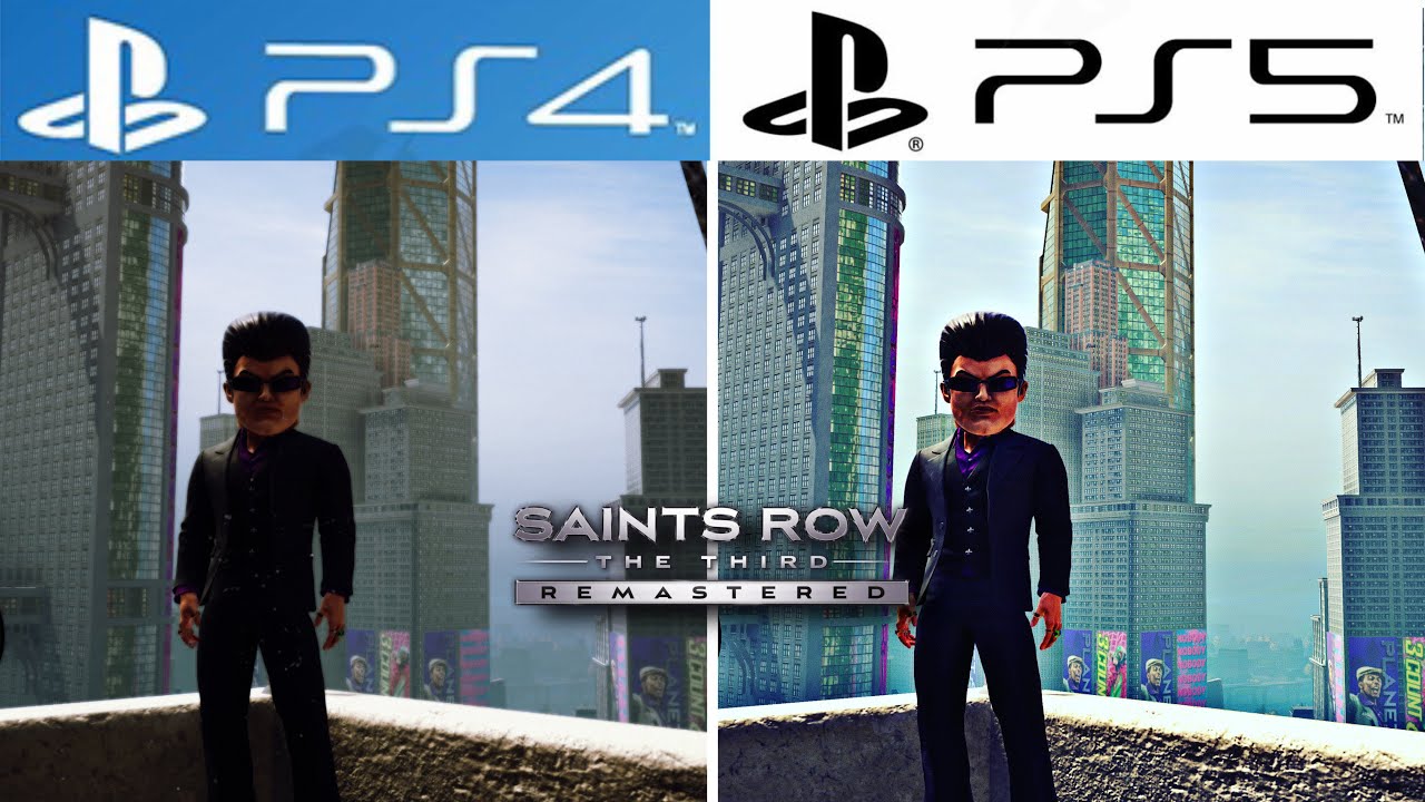 Saints Row the Third | PS4 vs PS5 | 4K - 60 fps comparision remastered