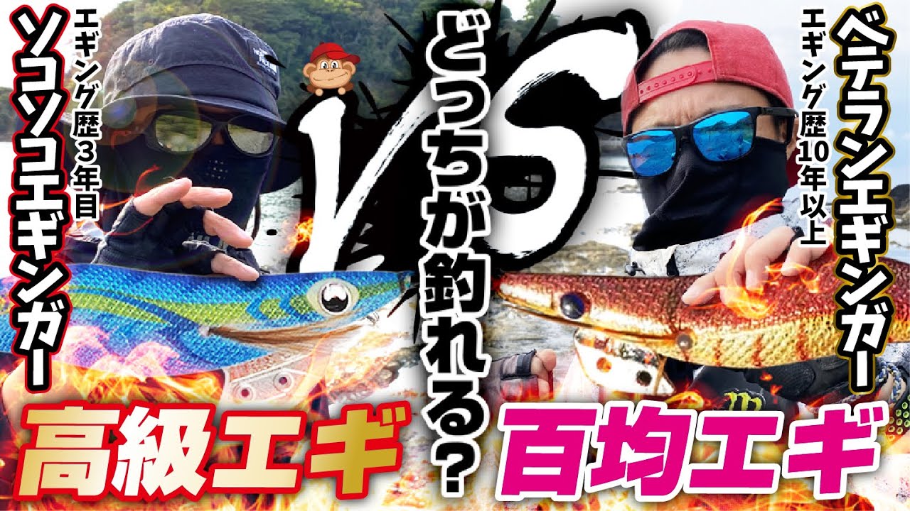 エギングバトル！100均エギ vs 高級エギ！どっちが釣れる！？