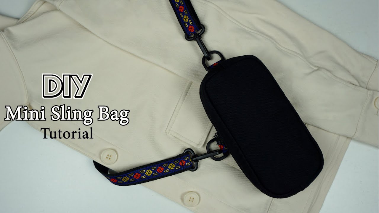 DIY#49| Mini Sling Bag Tutorial (Step by step)