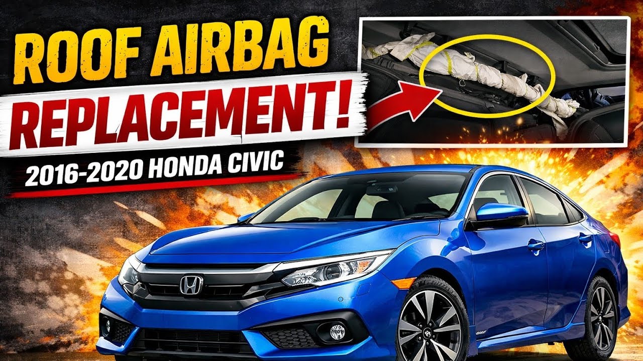 How to Replace Civic Roof Airbags WITHOUT Removing Headliner (2016-2020)