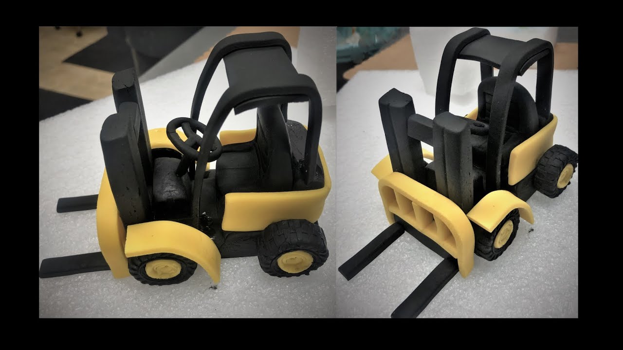 How to Make a Forklift CakeTopper