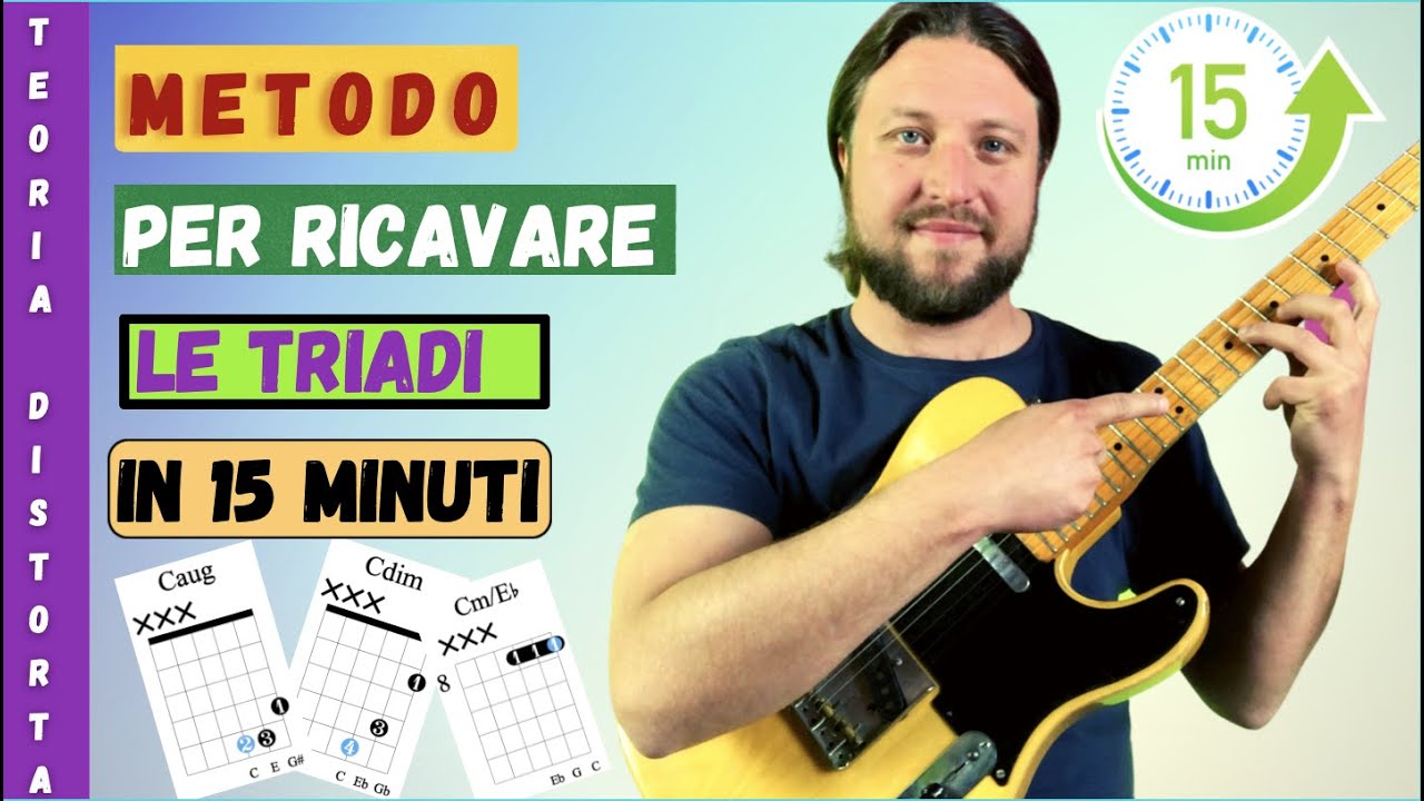 Metodo Per Ricavare Le Triadi Sul Manico in 15 minuti