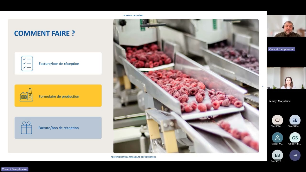 Webinaire : Formation de base sur la traçabilité de provenance