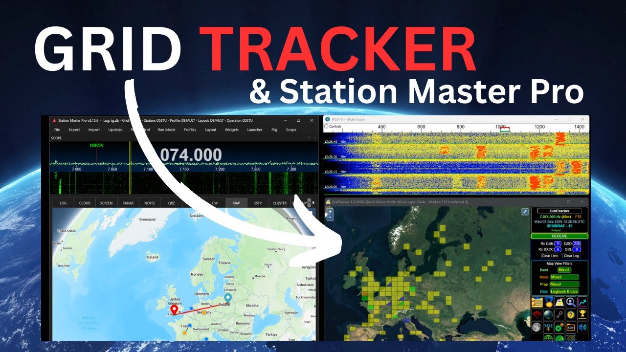 Using GRID TRACKER with STATION MASTER PRO - By G5STU