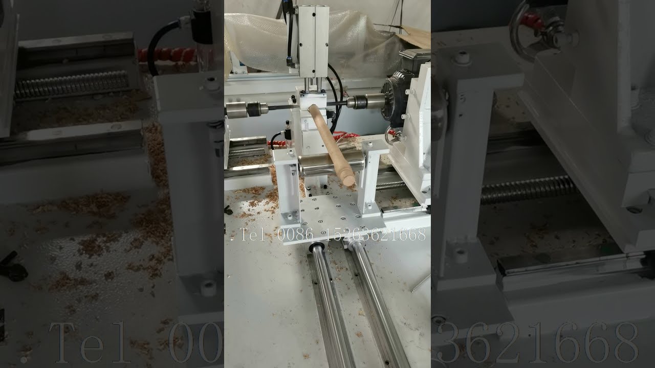 Make hole from double side on wood tools handle