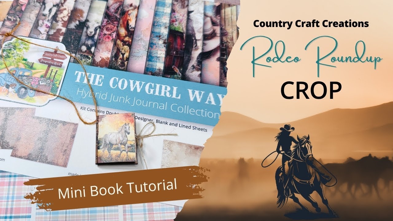 Mini Book Tutorial | Country Craft Creations Rodeo Roundup Crop