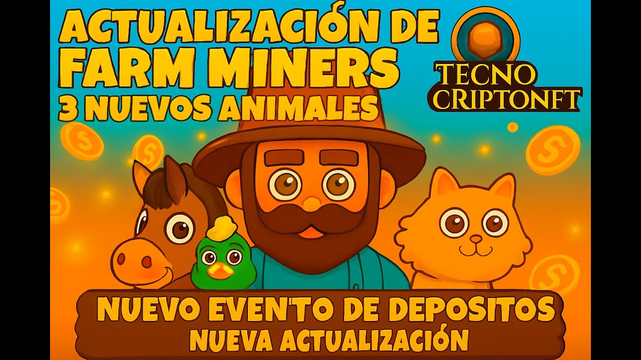 🚀FARM MINERS 🚀 NUEVO EVENTO DE DEPOSITO 🚀3 NUEVOS ANIMALES 🚀OPORTUNIDAD DE GANAR DINERO🚀INVIERTE