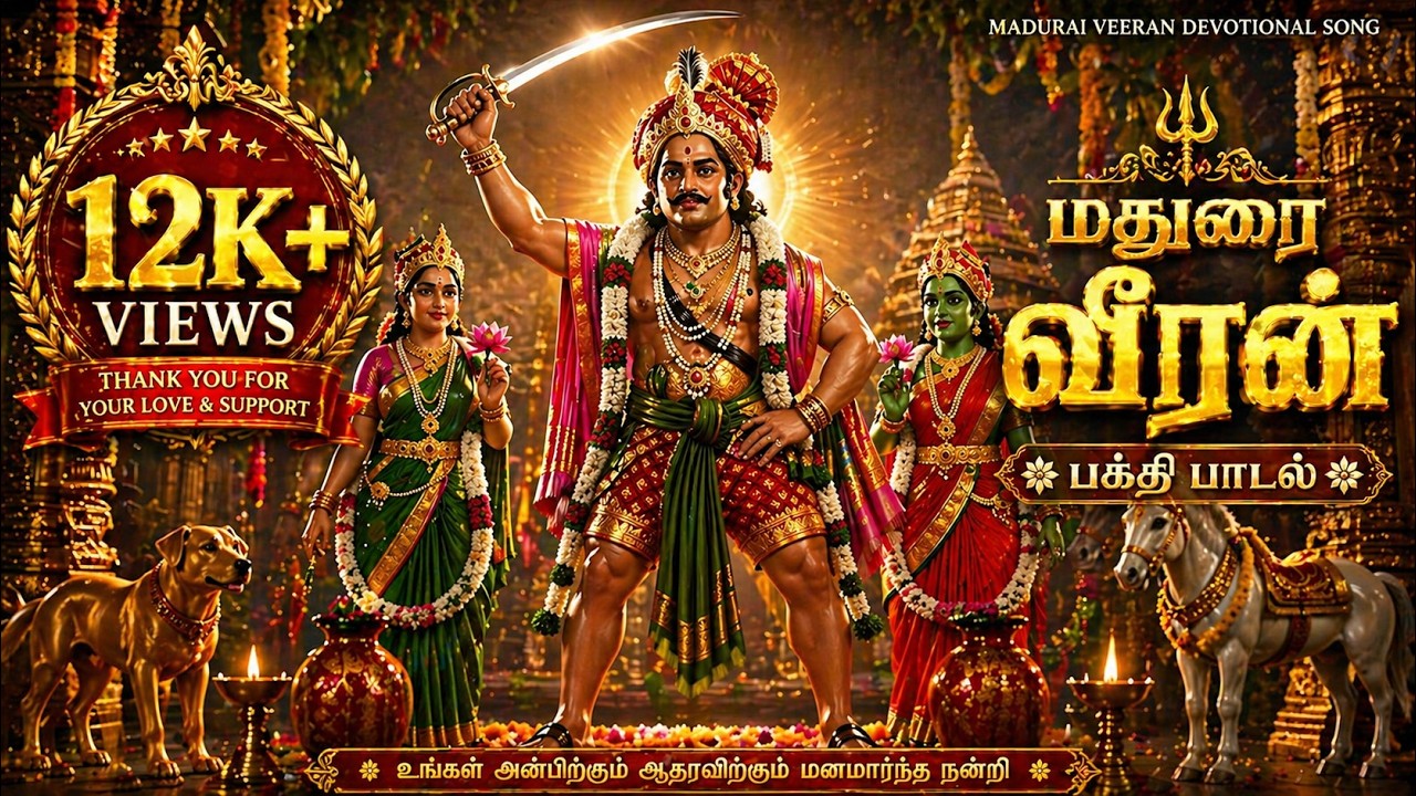 Madurai Veeran 🔥 Power Anthem | Tamil Devotional Song |#maduraveeran #madurai #song