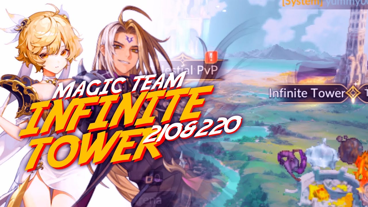Seven Knight Rebirth Infinite Tower 210 & 220 | Magic team 