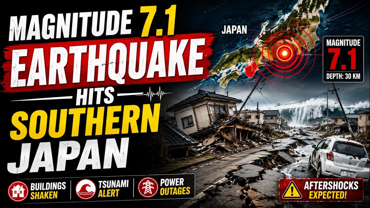 Japan Earthquake Today: 7.1 Magnitude Quake Rocks Kyushu, Rail Services Halted | News9