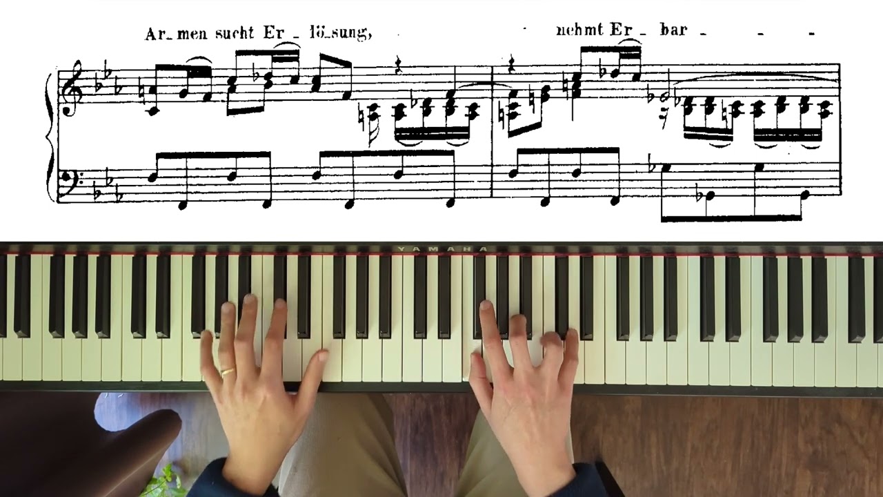 St Matthew Passion: 59-60. Ach Golgatha - Sehet, Jesus hat die Hand (piano transcription)