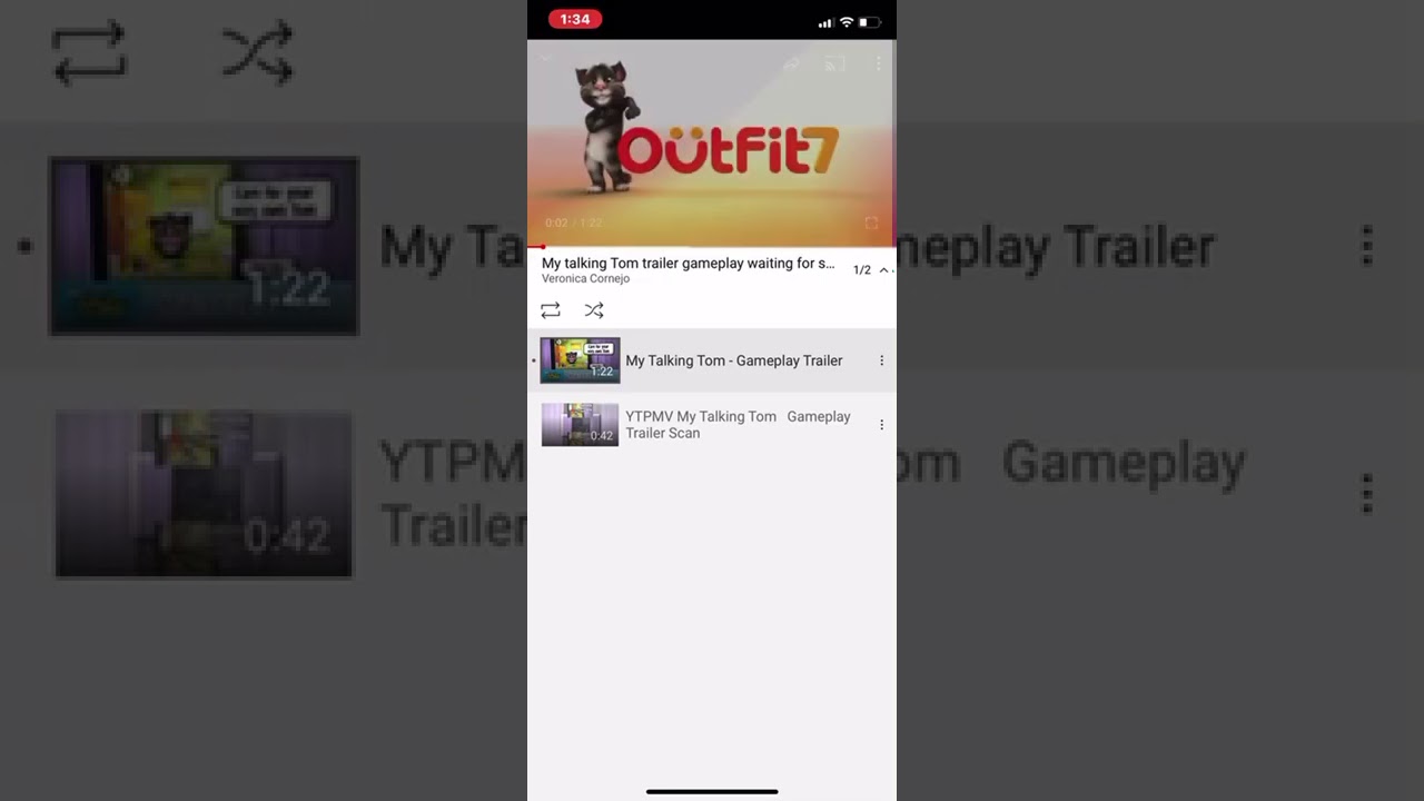 My talking Tom gameplay Trailer waiting for scan ytpmv