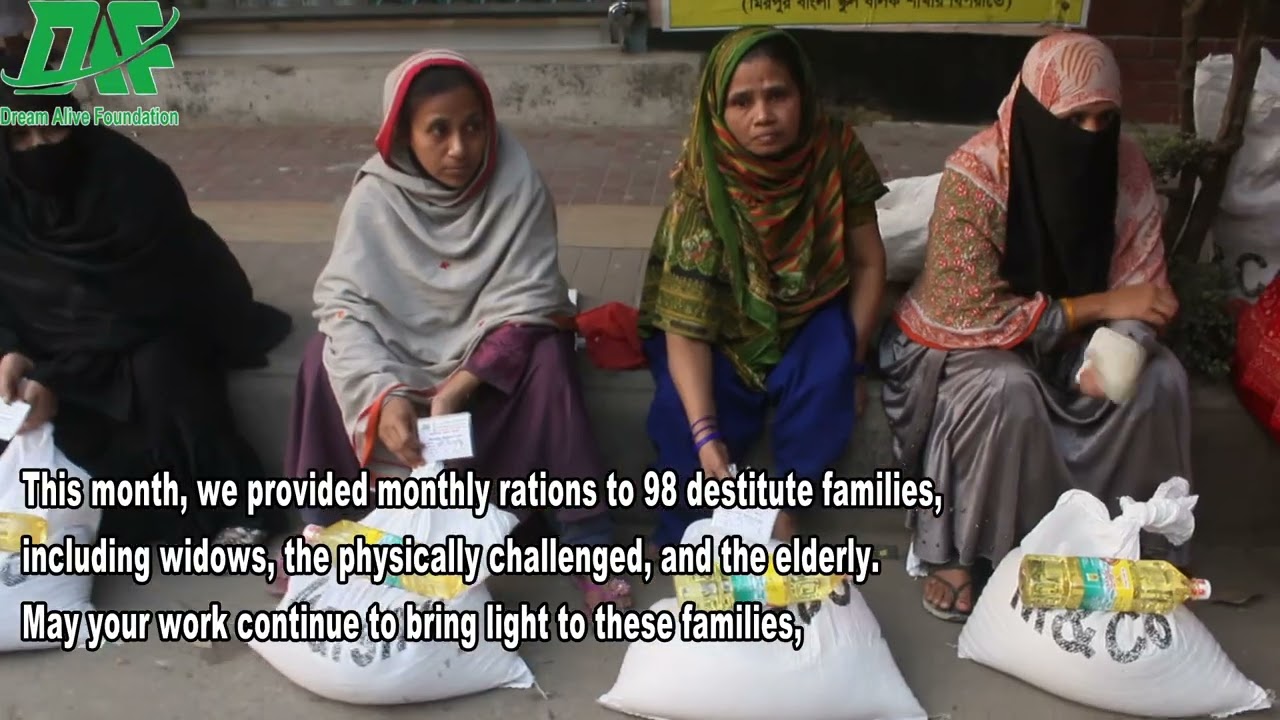 Dream Alive Foundation II Monthly Ration at Mirpur camps II January 2026