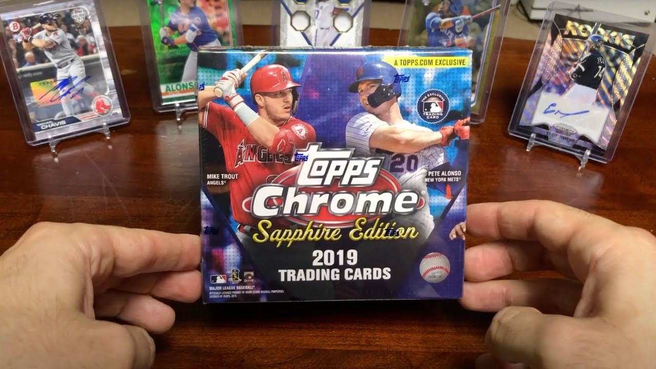2019 Topps Chrome Sapphire Box Break - 1/1 Hit!