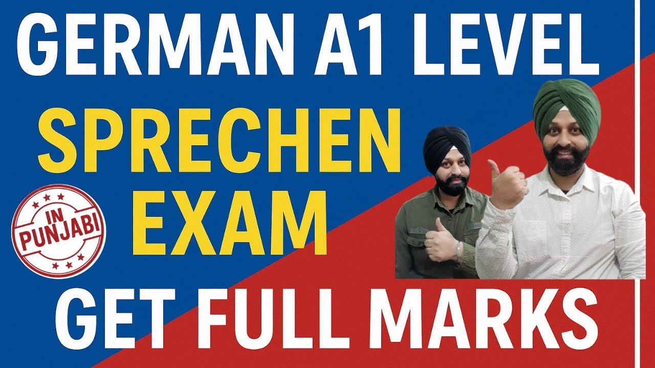 German A1 Level Sprechen Exam - Get Full Marks | Pattern in Punjabi