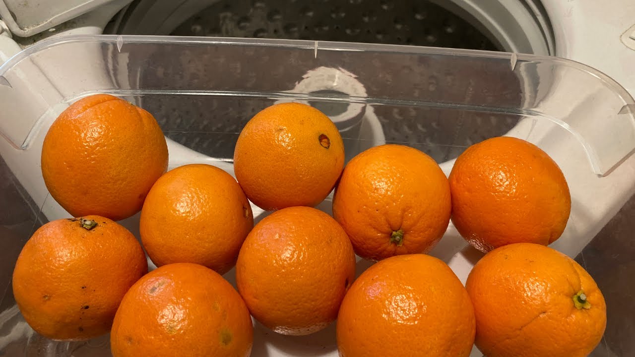 Experiment - Juicy Sweet Oranges - in a Washing Machine l Lid Lock Bypass l