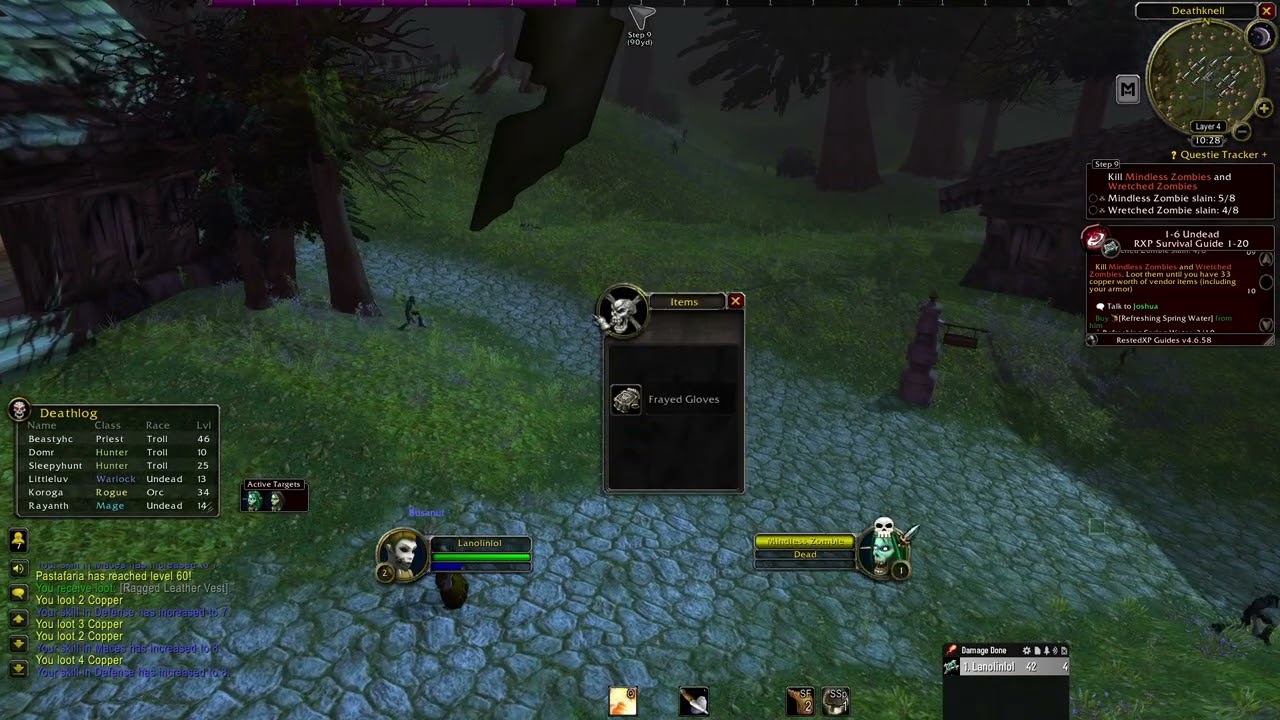 Hardcore WoW: Undead Priest Episode 1 - [Long Play] Comfy, Immersive, and No Commentary