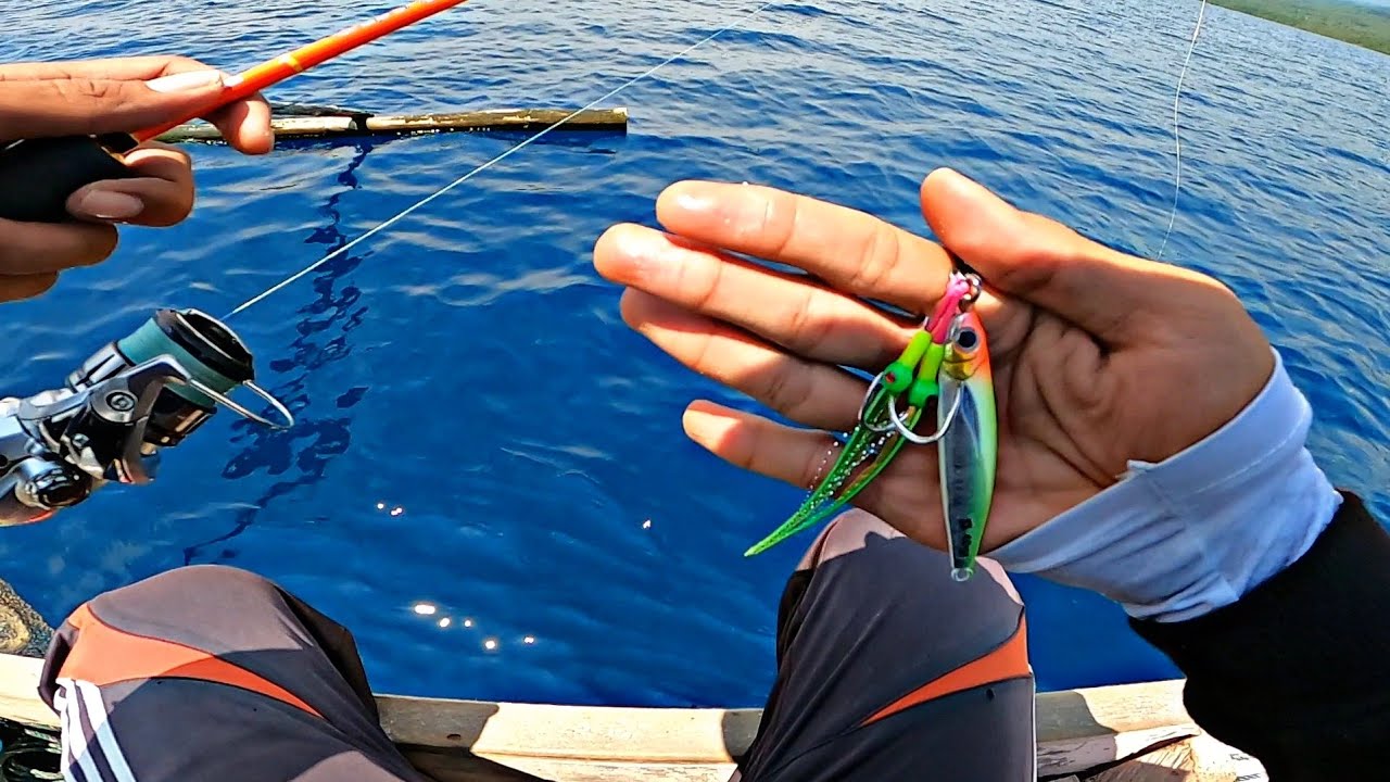 Slow Jigging... Metal Jig 40 Gram Berhasil Dapat Ikan Target | Ultralight Jigging