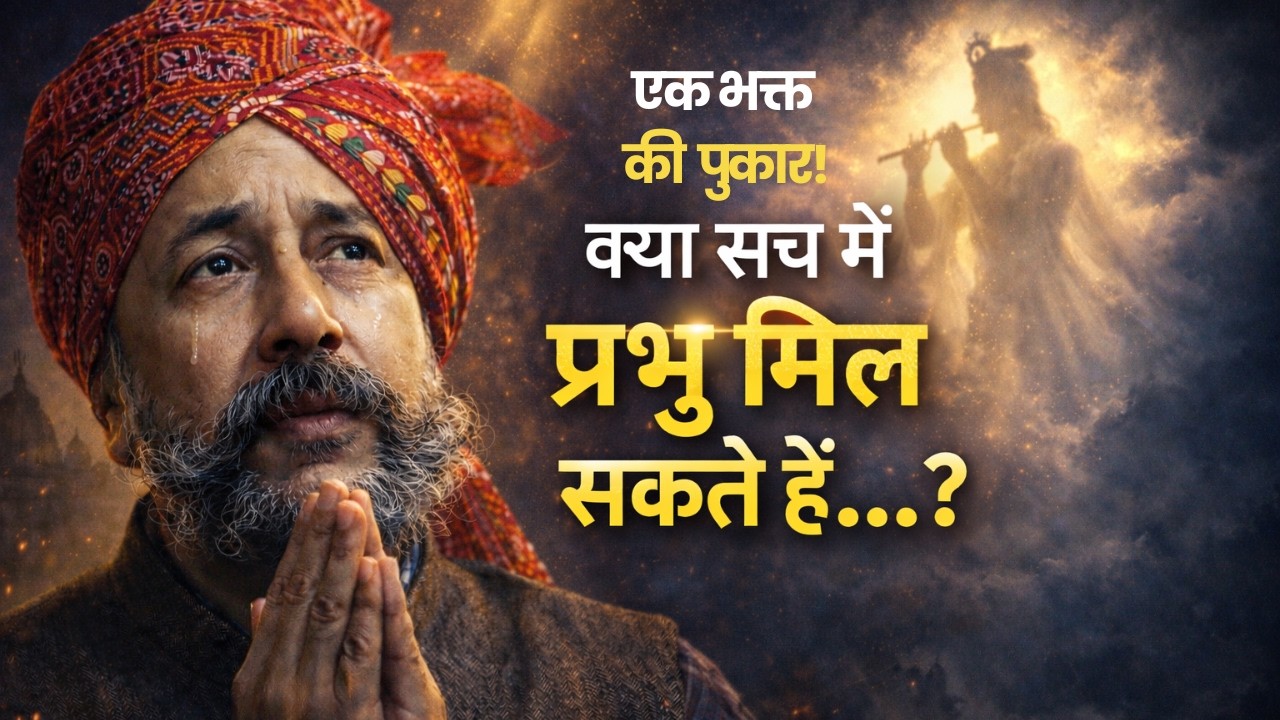एक भक्त की पुकार, क्य सच में प्रभु मिल सकते हैं…#bhajan #bhajanmarg #radheradhe #sanatandharma