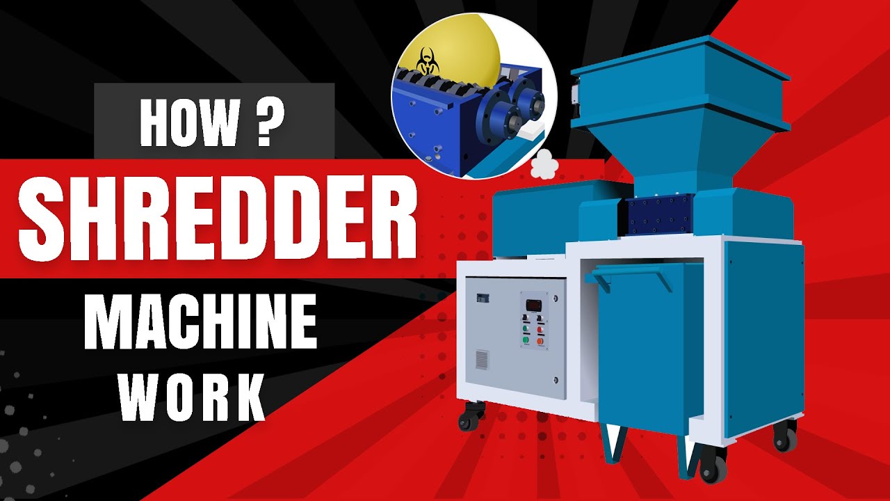 How Shredder Machine Works Mechanical Engineering Animation Video SVFX Animation Studio Pune