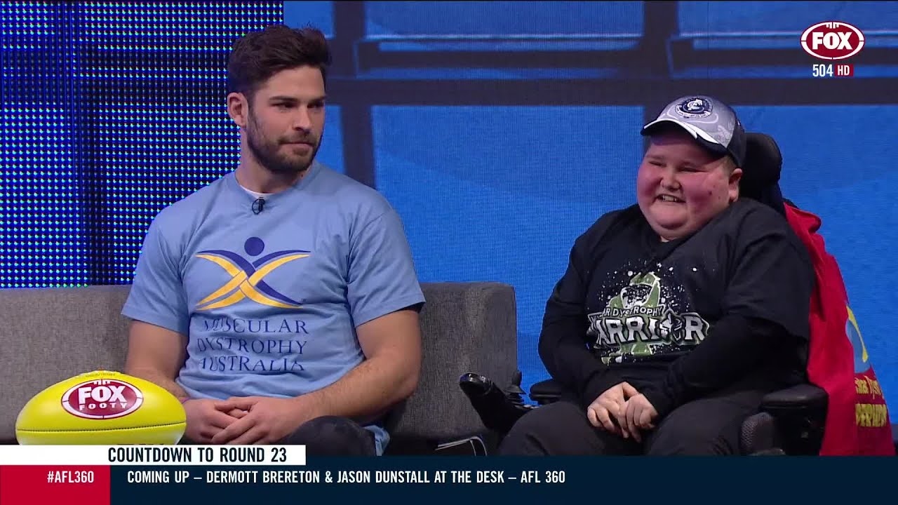 Levi Casboult on how Muscular Dystrophy has touched his life | AFL 360