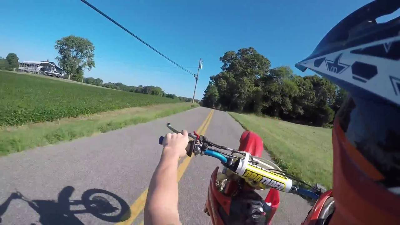 First ride with the GoPro Crf150r Wheelies