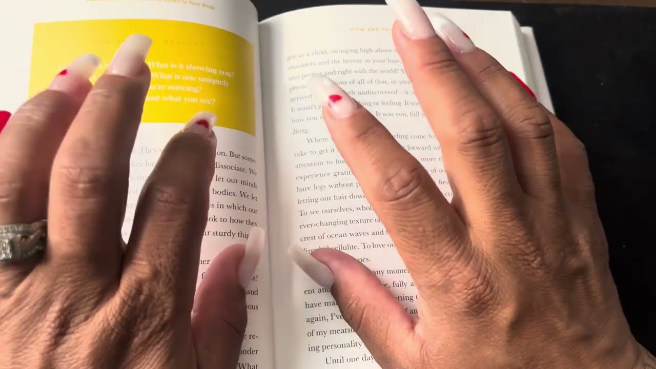 ASMR Scratching and flipping pages 