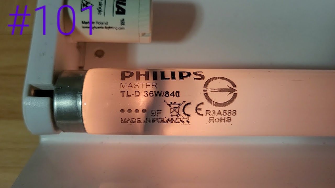 EOL fluorescent tube #101: PHILIPS Master TL-D 36W/840 cool white ROHS T8