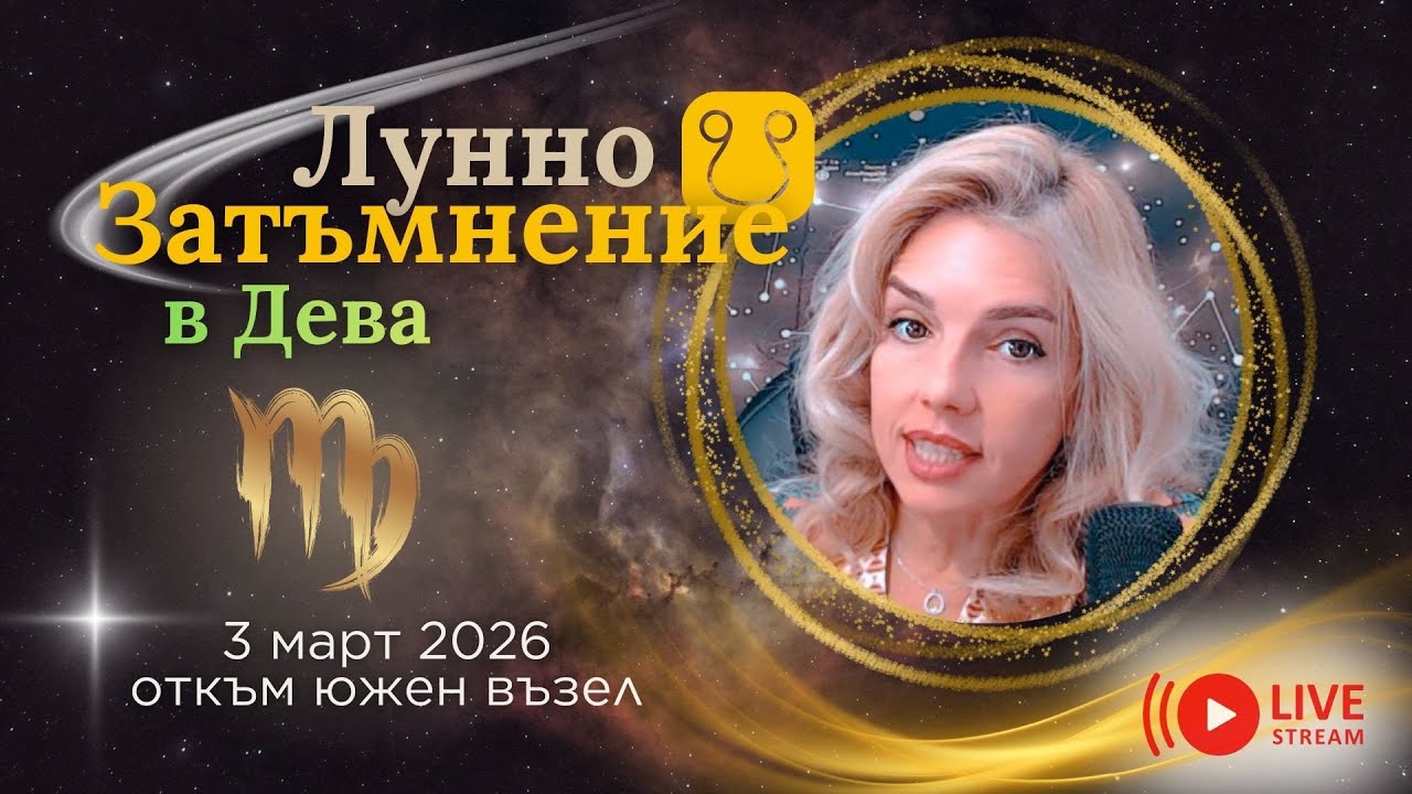 Лунно Затъмнение в Дева, Ретрограден Меркурий и Уран Директен